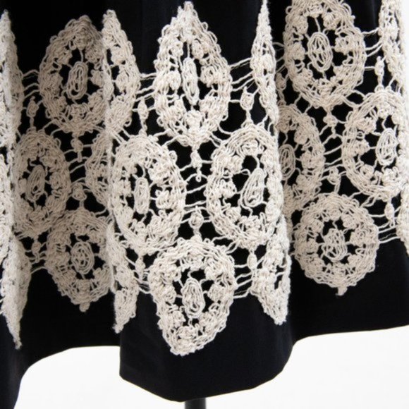 Robert Rodriguez 8 Pleated Babydoll Dress Black - Picture 2 of 7